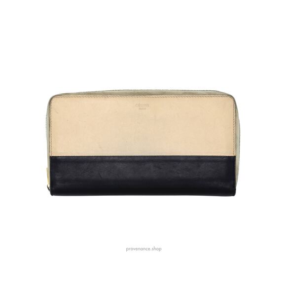🔴 Celine Multifunction Zip Wallet - Beige/Navy - Picture 2 of 9